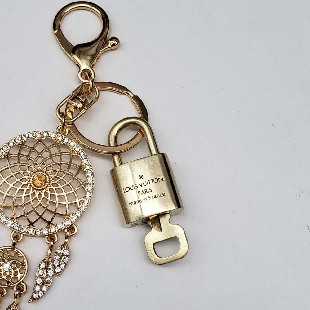 Louis Vuitton Gold Lock & Key 🔑 Authentic LV Unbranded Keychain Charm
